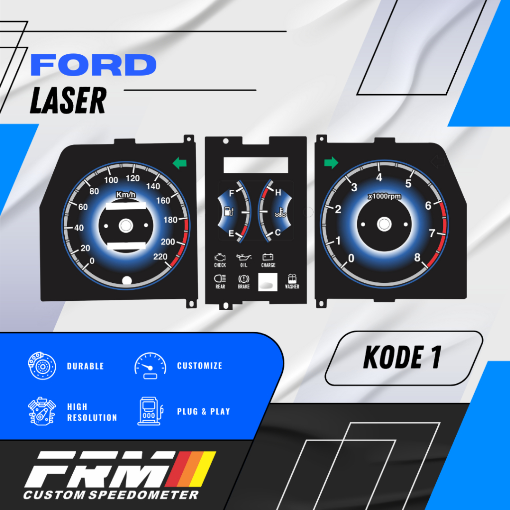 Panel speedometer custom papan speedometer custom ford laser