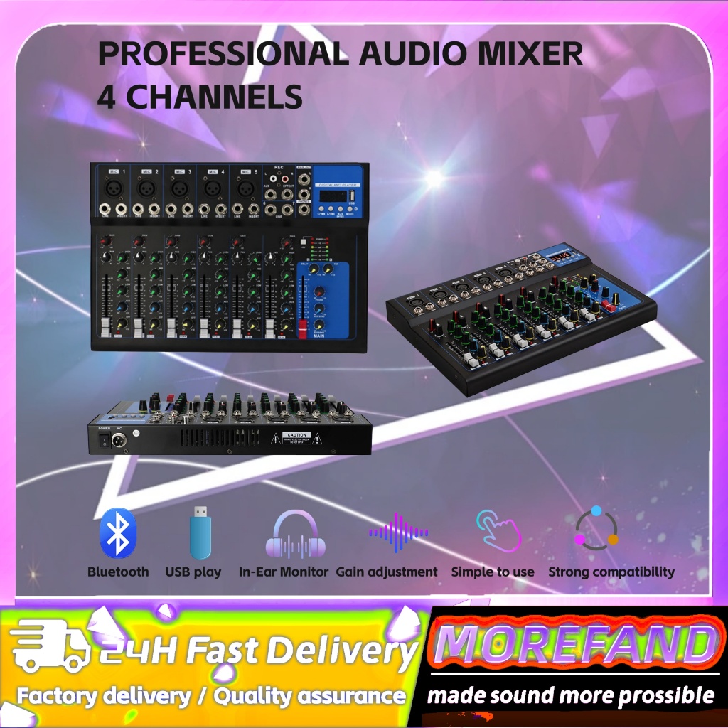 AUDIO MIXER profesional 7-channel MIXER-F7 Penguat sinyal USB Penguat KTV Penguat kinerja panggungPe
