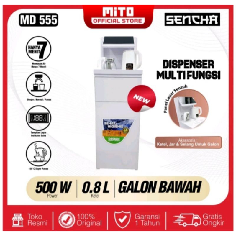 Mito Dispenser Galon Bawah MD555 Sencha - Dispenser Mito Galon Bawah MD 555