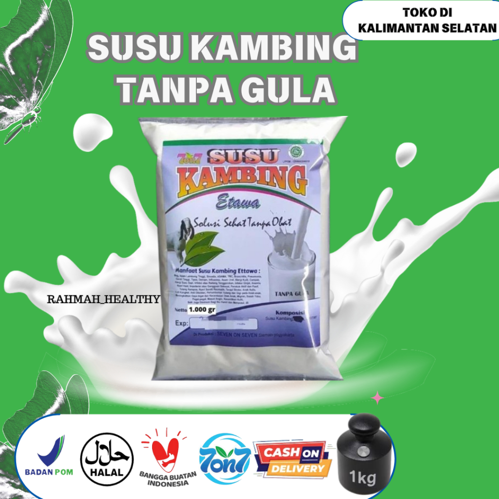 

Susu kambing etawa tanpa gula 1000gr/1kg