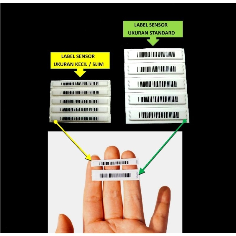 

Label Sensor AM Kecil Slim untuk kosmetik isi 200 pcs