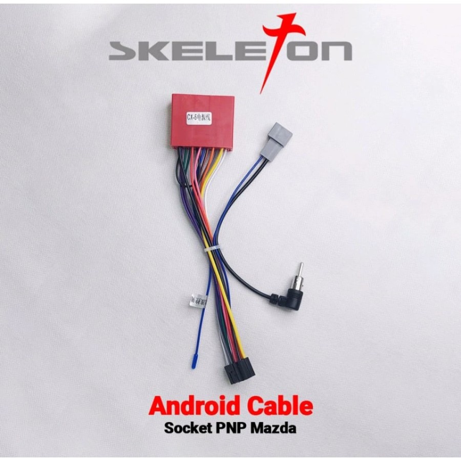 KABEL SOKET HEAD UNIT ANDROID SKELETON DAN UNTUK MOBIL MAZDA