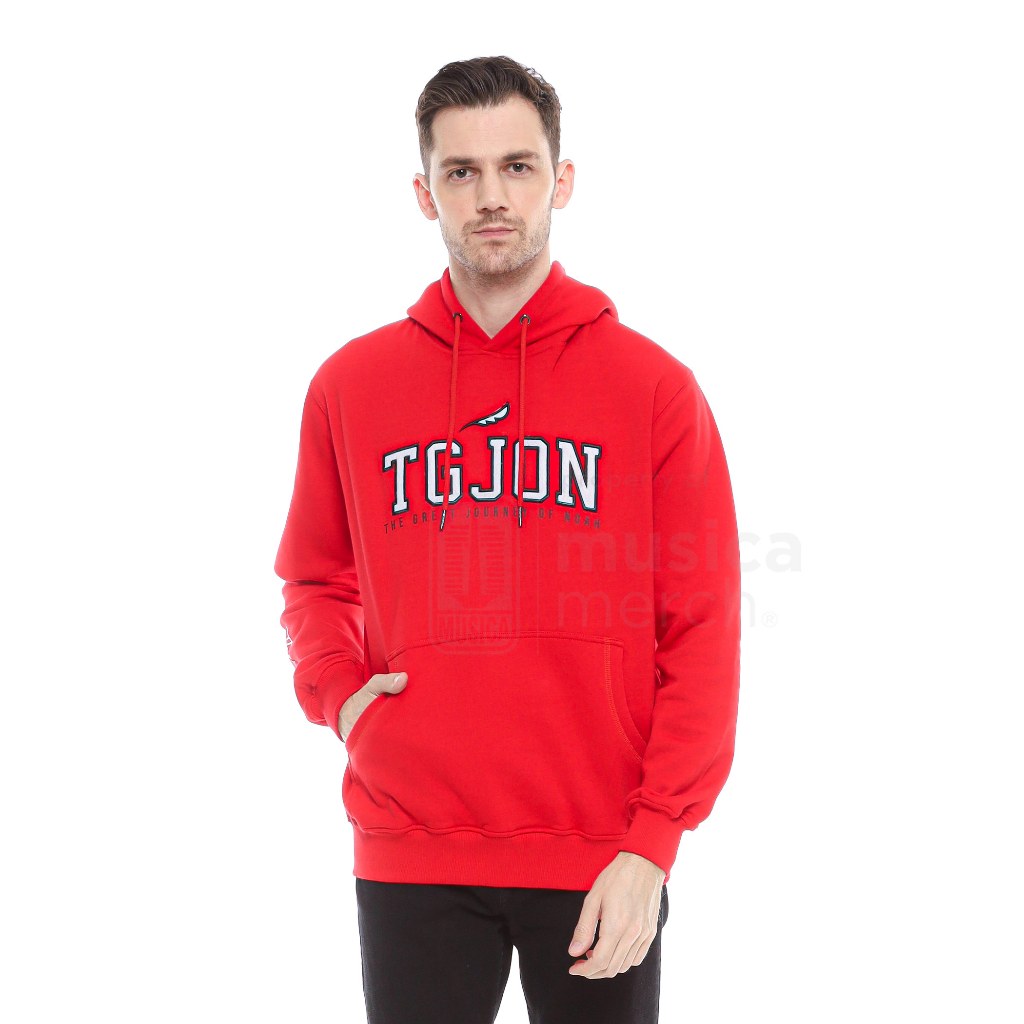 Musica Merch - Noah - Sweater Hoodie Noah TGJON Bordir Red