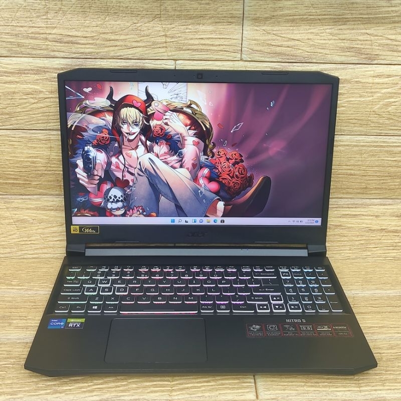 Laptop 2nd GM Acer Nitro 5  Core i7-11800H Ram 16GB SSD 512GB RTX 3050