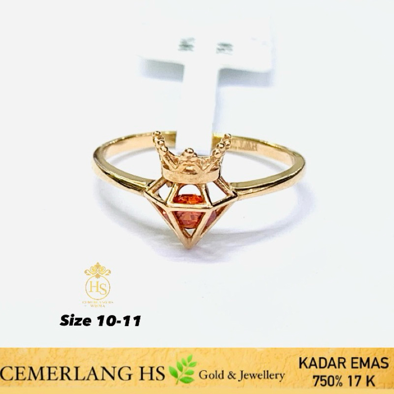 cincin emas fashion italy 17k