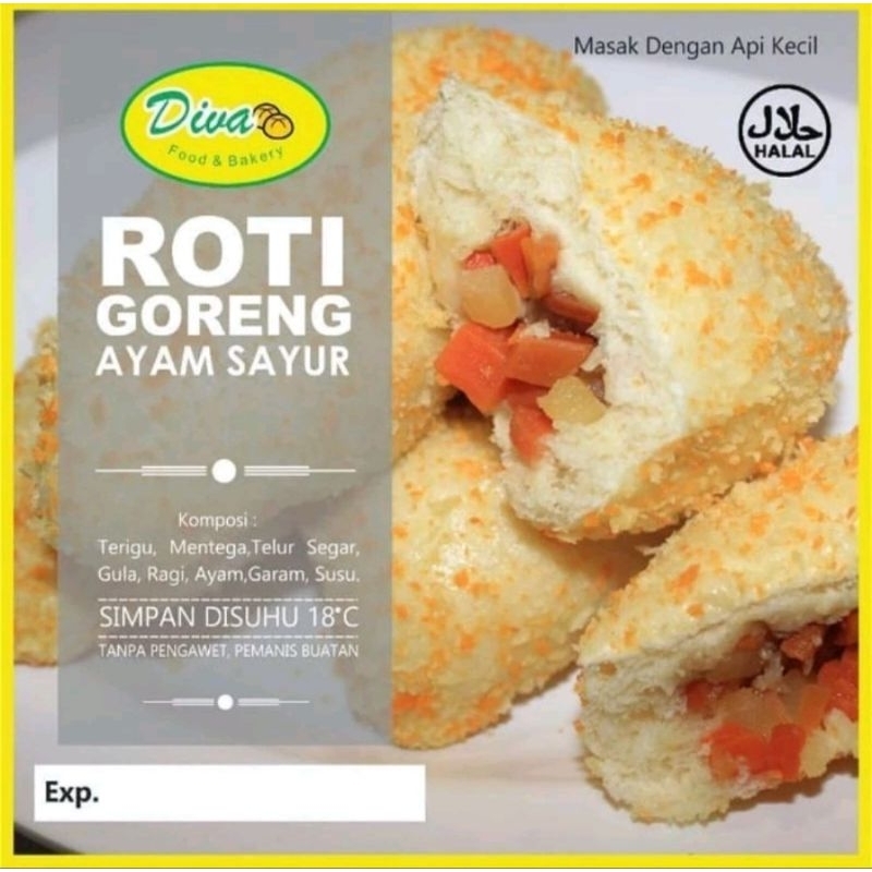 

ROTI GORENG DIVA PROZEN ISI AYAM SAYUR