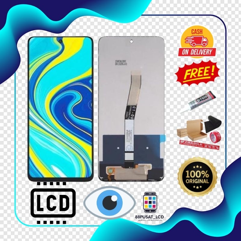 LCD FULLSET XIAOMI REDMI NOTE 9PRO / NOTE 9S ORIGINAL TOUCHSCREEN LCD