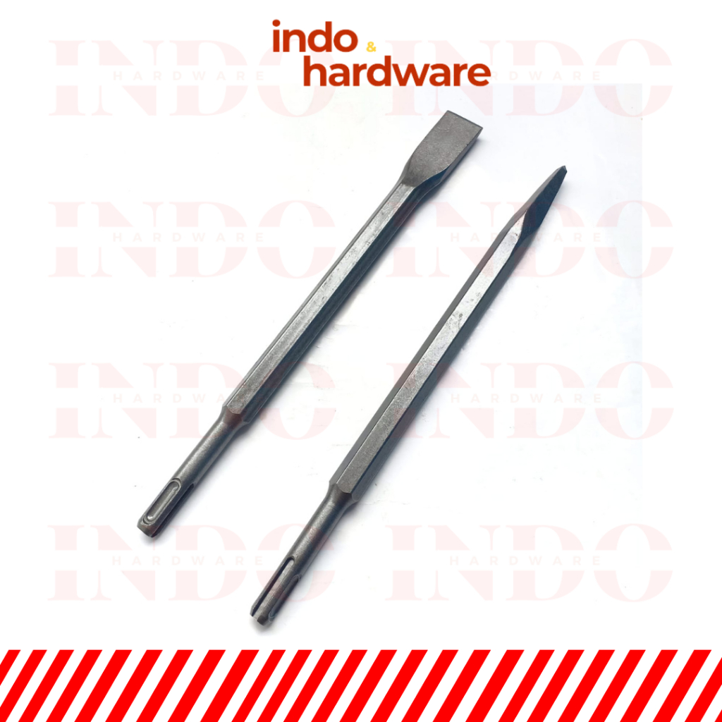 Mata Bor Bobok Tembok Alat Pahat Beton Chisel Betel Runcing Lancip Pointed  Point Chisel dan Rata Pl