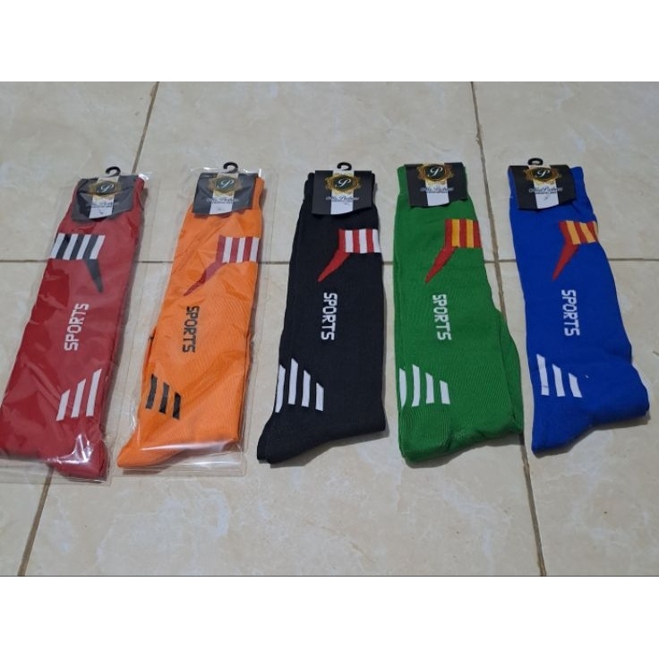 Kaos kaki bola sport multi warna isi 6pasang