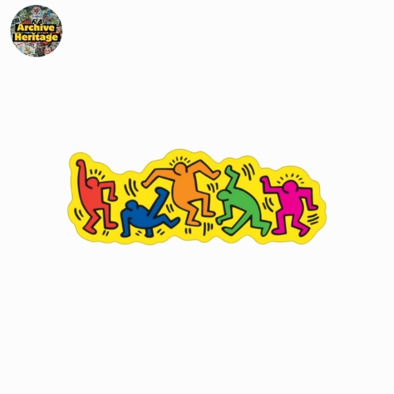 

sticker Keith Haring dance graphic stiker art artwork