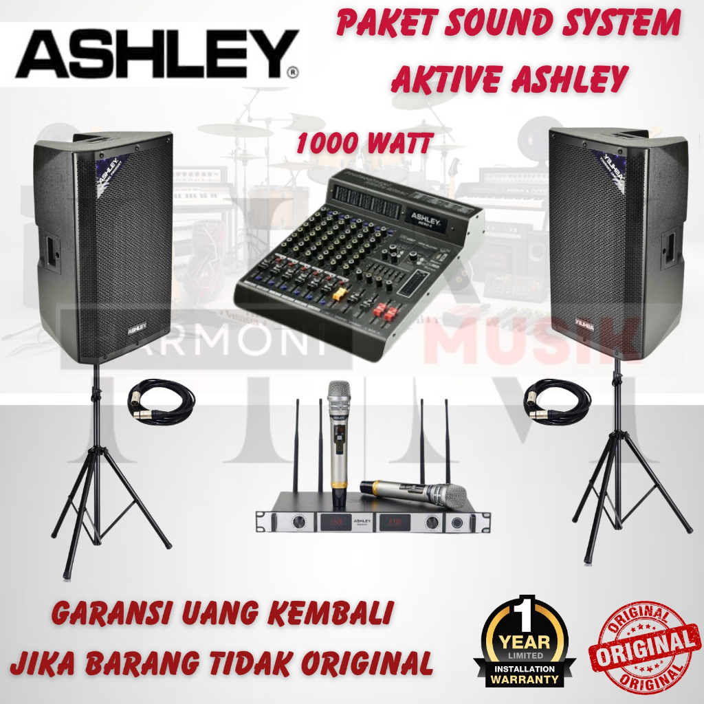 Paket Sound System ASHLEY - Paket Sound Indoor dan Outdoor ASHLEY - 1000 watt - GARANSI RESMI