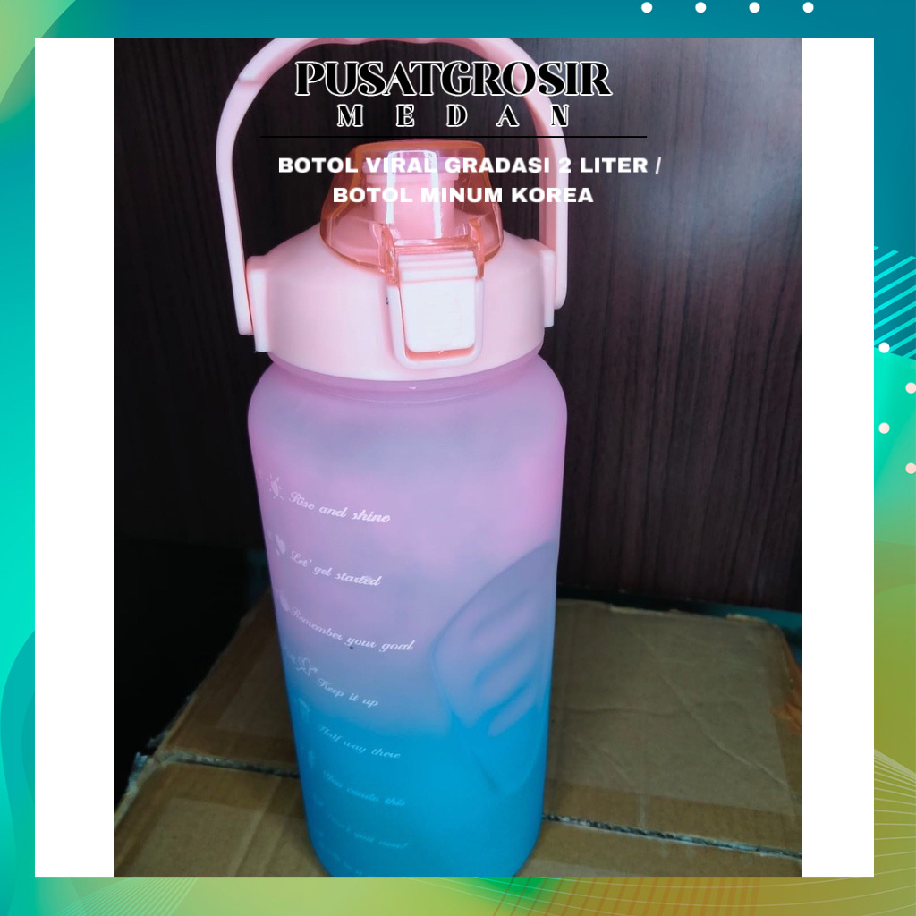 BOTOL VIRAL GRADASI 2 LITER / BOTOL MINUM KOREA