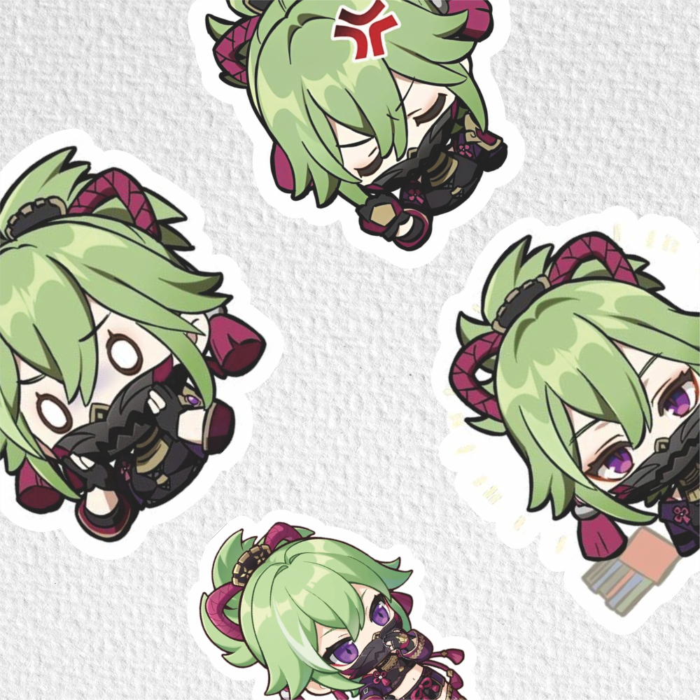 

[ VINYL & CHROMO 7 CM] cetak stiker Game/STIKER MURAH TEMA Ghensin impact [ SHINOBU ]/stiker label