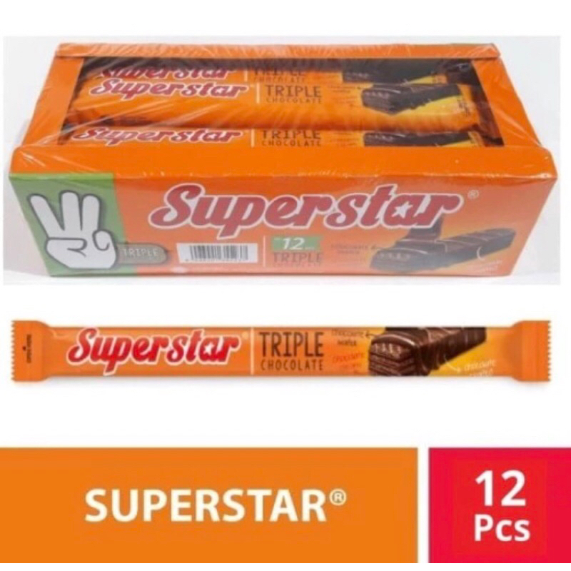 

SUPERSTAR WAFER CHOCOLATE ISI 12