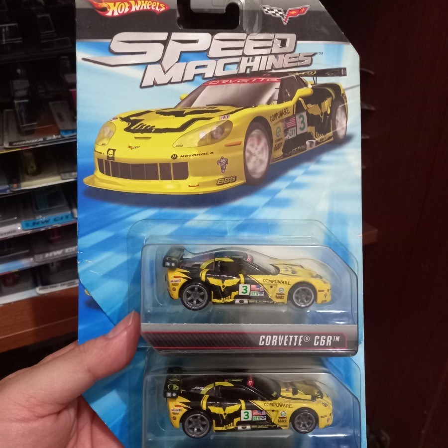 Hot Wheels Speed Machines Corvette C6R Kuning Hitam Rare
