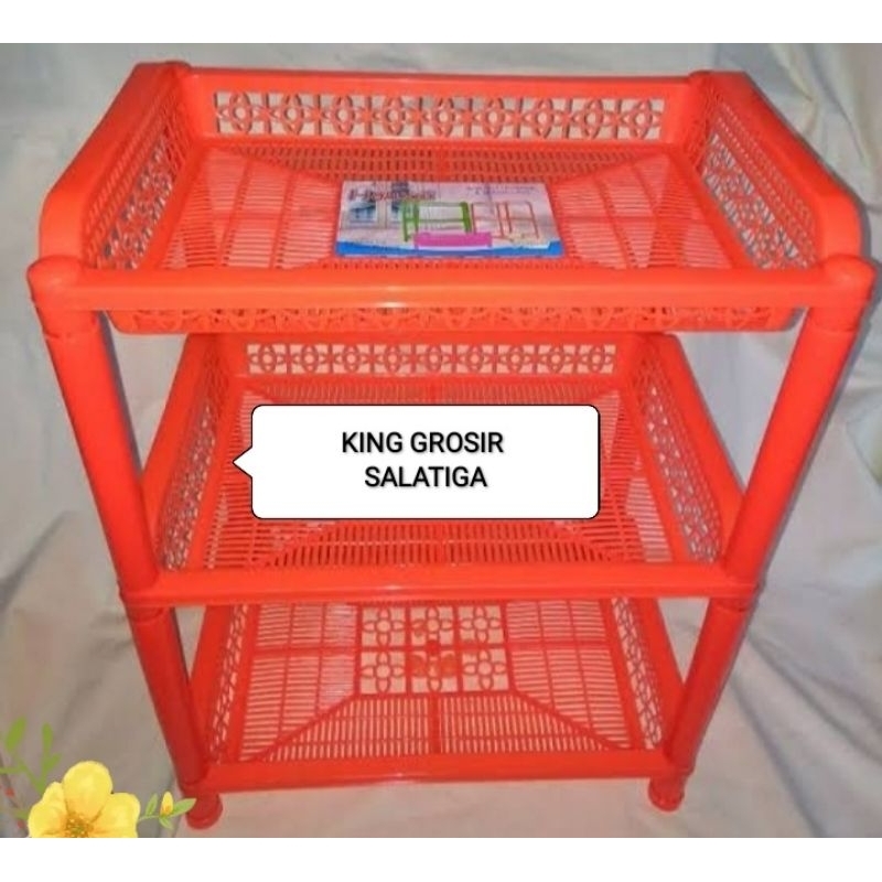 RAK Plastik 3SUSUN BESAR/RAK SERBAGUNA