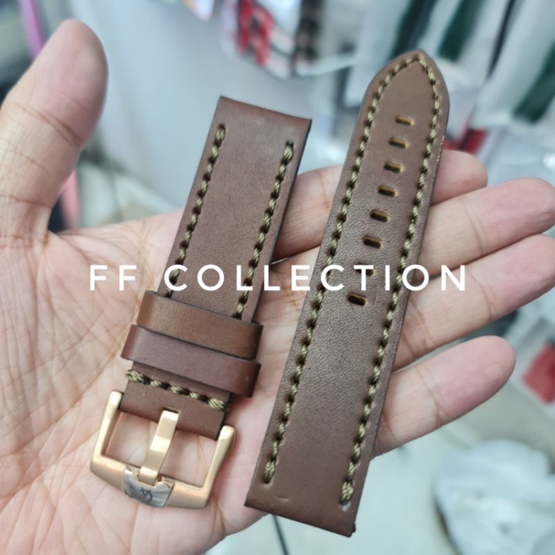 STRAP AC Tali jam tangan strap  Alexandre Christie kulit asli 24mm 24 mm