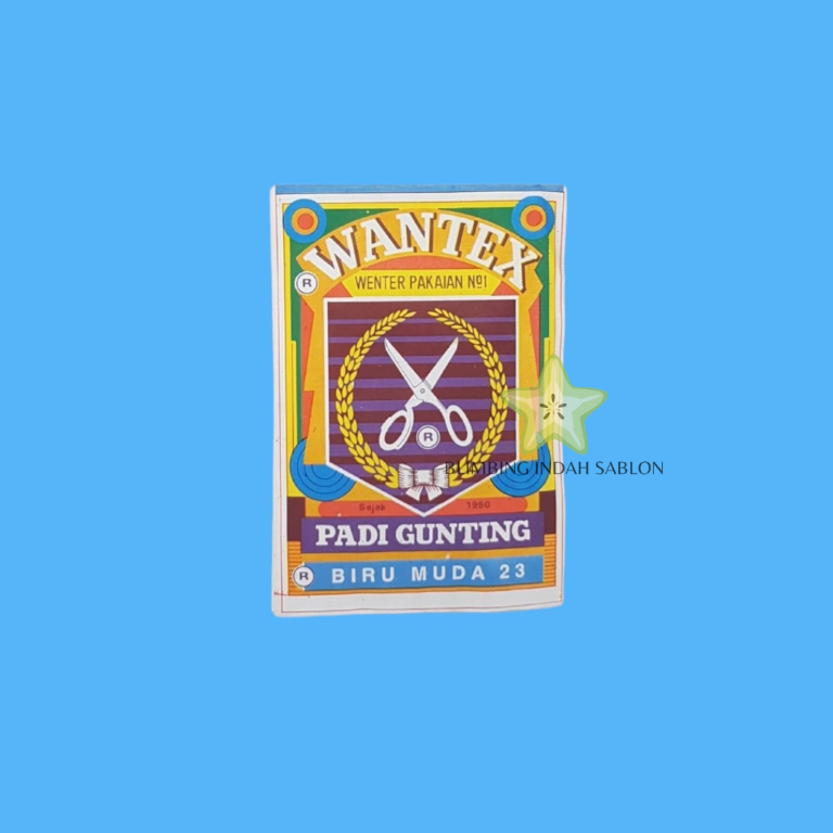 Wantex Biru Muda BLIMBING INDAH SABLON MALANG Best Quality Wenter Padi Gunting Pewarna Textil Tie Dy