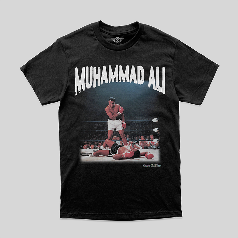 Muhammad Ali Kaos T-shirt Vintage Muhammad Ali Unisex Cotton Combed