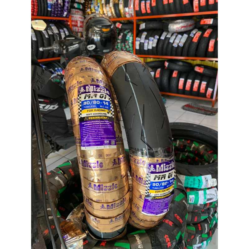 mizzle mr01 ring 14 90/80 racing compound tubeless 1 ban