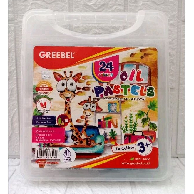 

Krayon Greebel 24 Warna / Oil Pastel Greebel / Crayon Greebel
