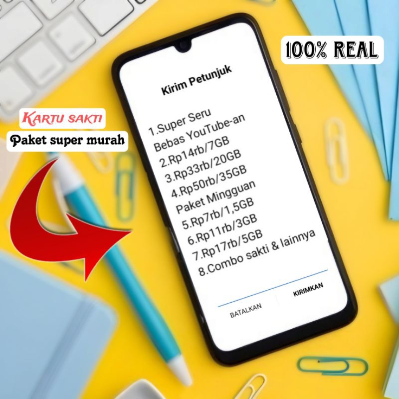 Kartu perdana Telkomsel Internet Sakti Combo Sakti 7 GB 14rb, 20 Gb 33 rb