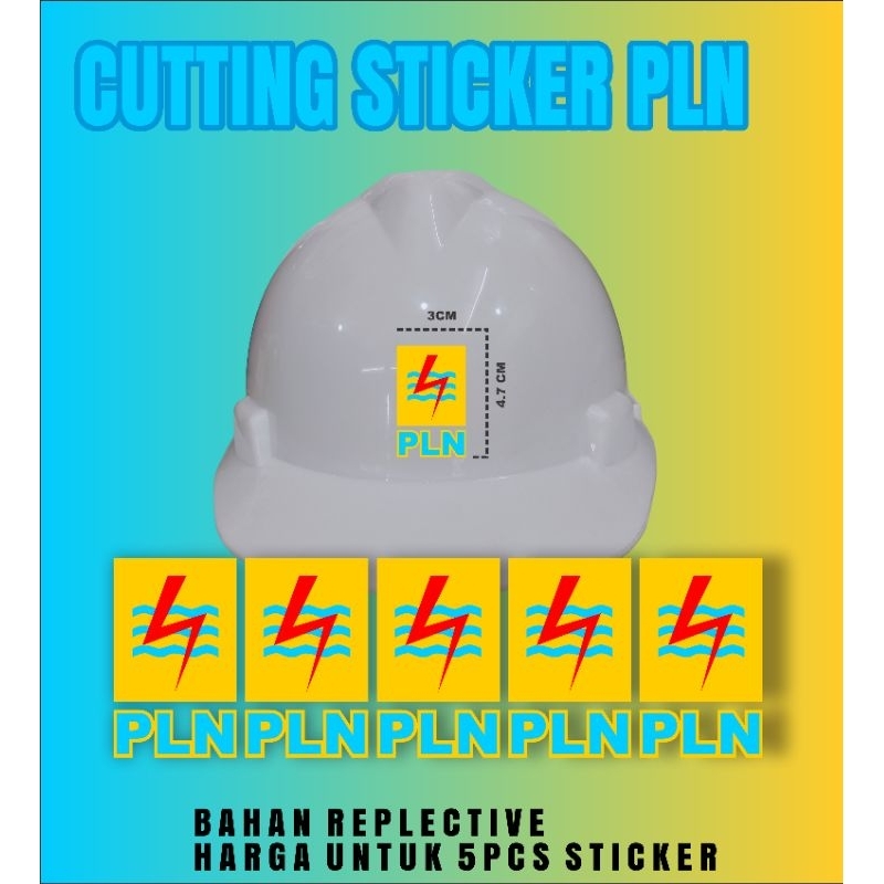 

Stiker Sticker Cutting Helm PLN isi 5pcs