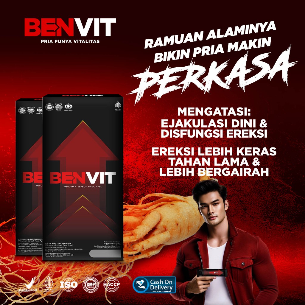 BENVIT Hemat 2Box (10 sachet) MINUMAN HERBAL KUAT TAHAN LAMA PENAMBAH STAMINA VITALITAS PRIA DEWASA