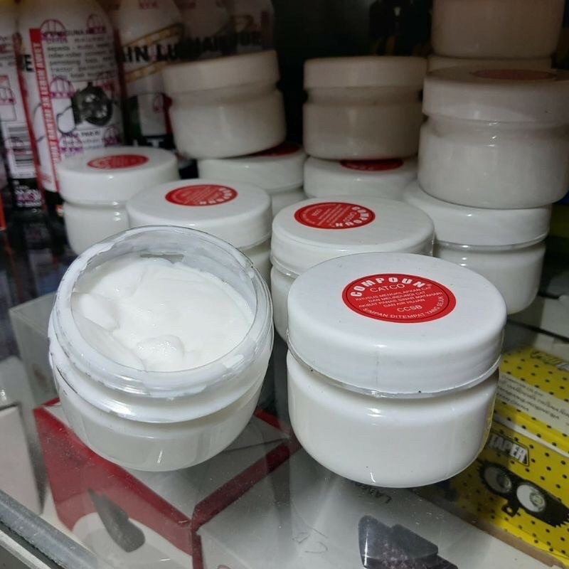 Compound Putih Penghilang Baret Mobil Body Compound Helm dan Kompon Motor Pengkilap Poles Mobil