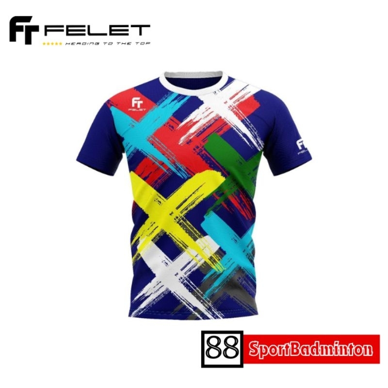 Felet RN 3605B Badminton T-shirt - Kaos Badminton Original Felet