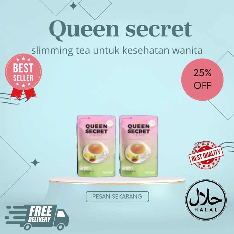 

Queen Secret Tea Minuman Herbal Kesehatan Wanita Solusi Kewanitaan