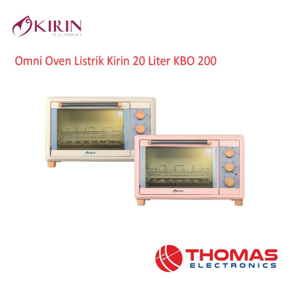 Omni Oven Listrik Kirin 20 Liter KBO200 KBO 200 Marshmellow Pink Garansi Resmi