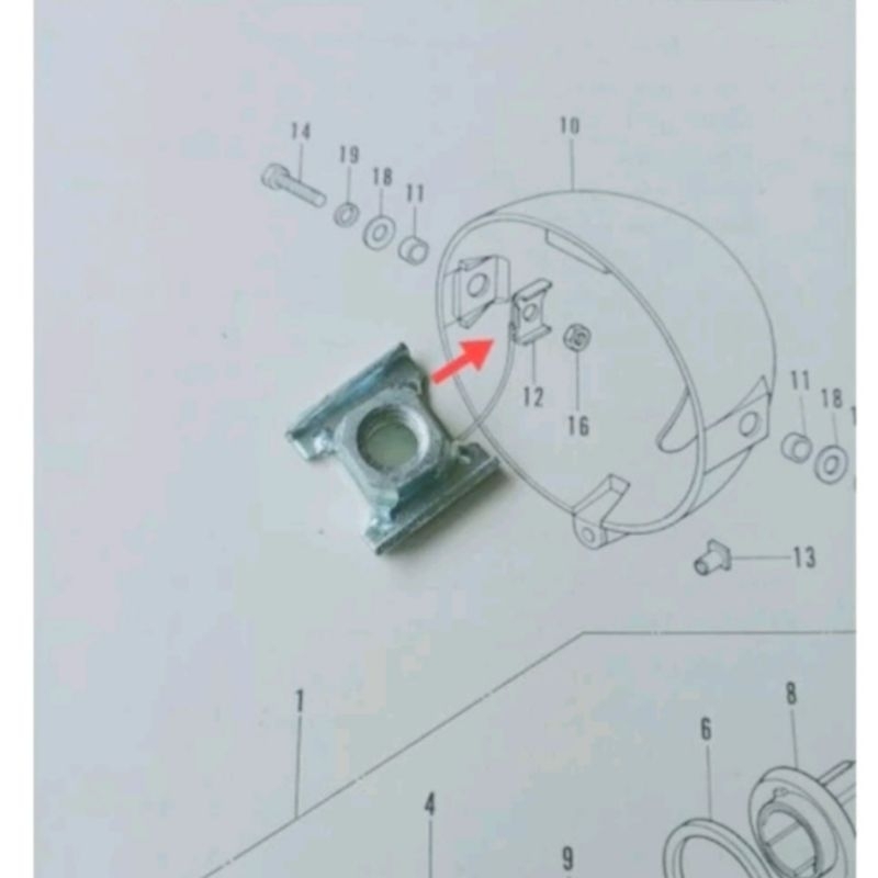 MUR BATOK LAMPU MOTOR HONDA WIN 100 CB 100 125 GL 100 125 S90 XL 125