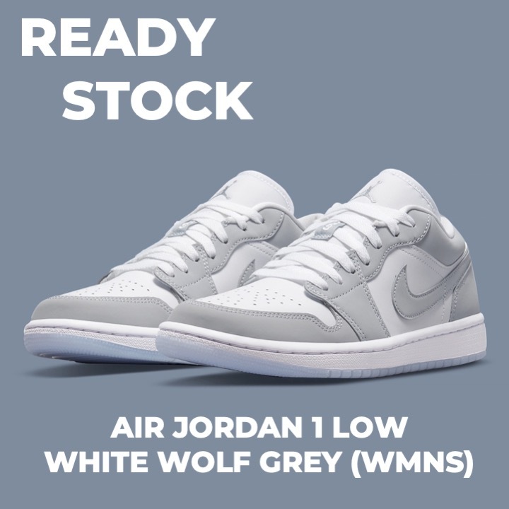 Nike Air Jordan 1 Low White Wolf Grey (WMNS)