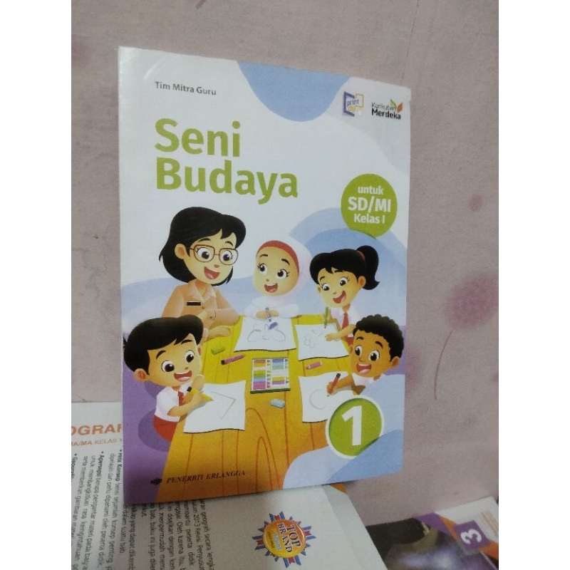 buku srni budaya/sbk kelas 1/I sd/mi Erlangga kurmer kurikulum merdeka