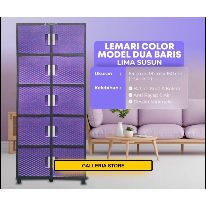 LEMARI FAWSLINE 5 SUSUN 2 BARIS