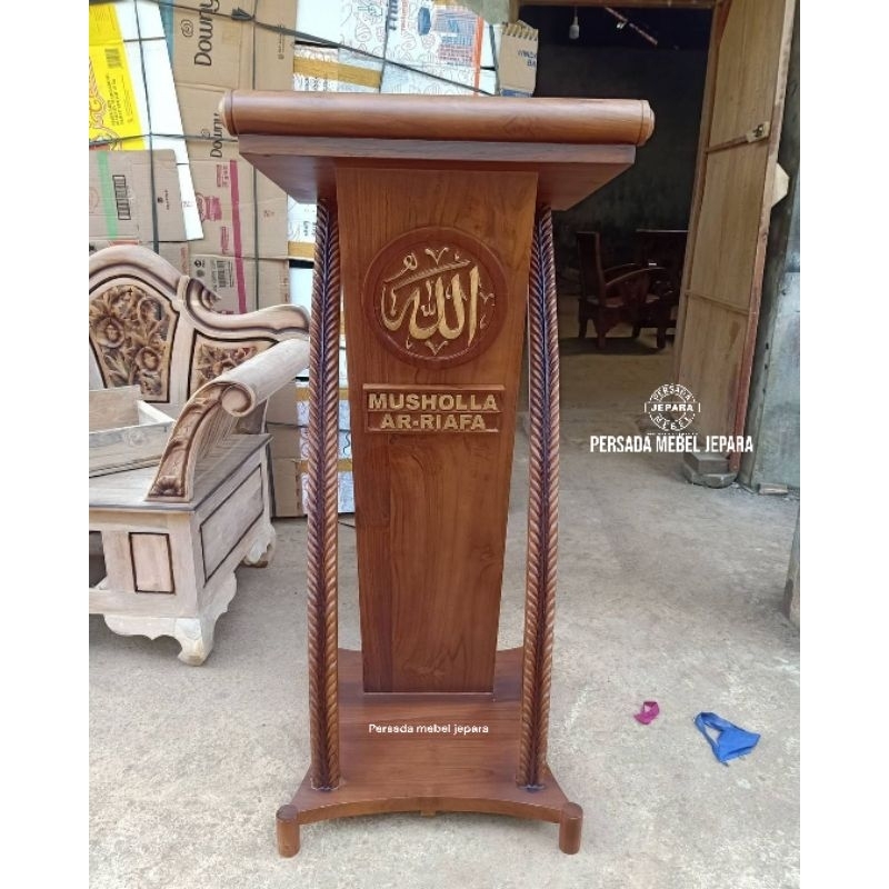 Podium jati minimalis / Podium jati / Podium / Mimbar / Mimbar jati / Mimbar minimalis / Podium mura