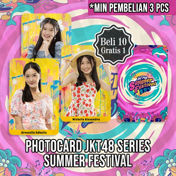 PHOTOCARD JKT48 SUMMER FESTIVAL UNOFFICIAL