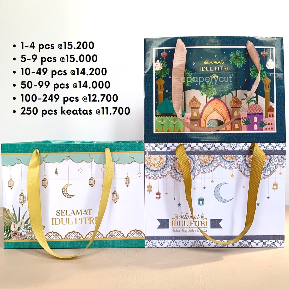 

Berkualitas Tinggi Paperbag Lebaran Idul Fitri 235 x 235 x 18 cm