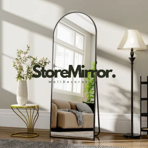 Kaca Cermin Standing Mirror Aesthetic Full Body Oval