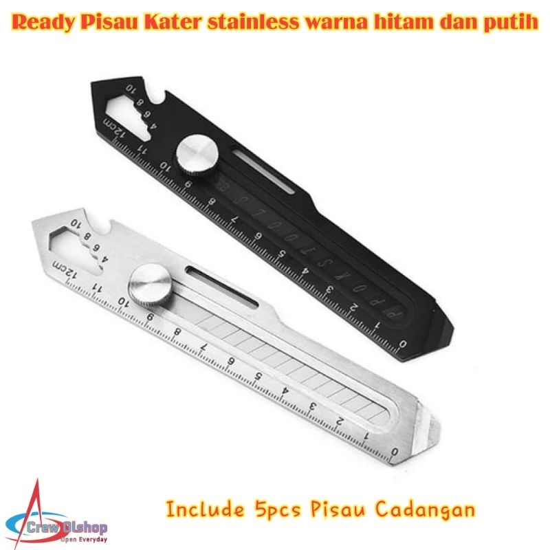 

Pisau Cutter Stainless Multifungsi 18mm Tahan Karat