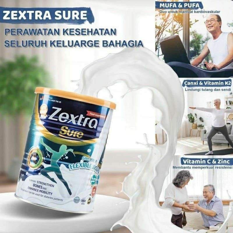 

Zextra Sure Platinum susu untuk nyeri sendi tulang dan lutut Asli USA dan terdaftar Bpom
