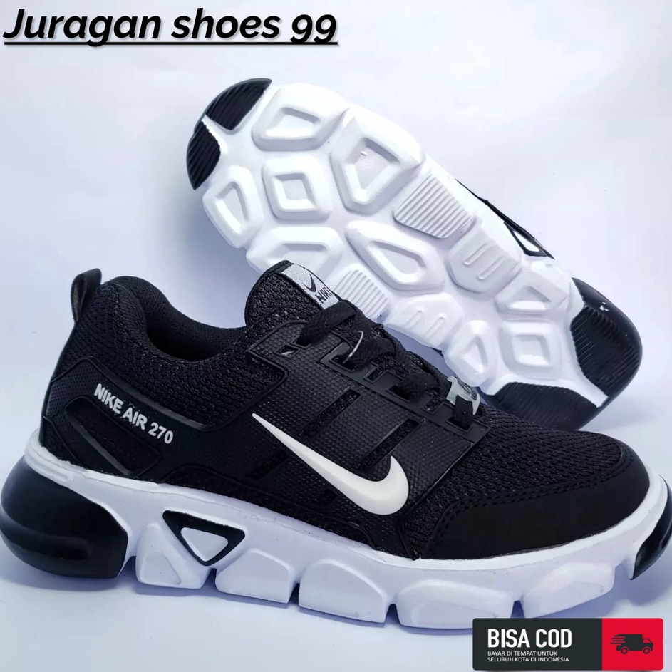 Borong  PROMO Sepatu Sekolah Hitam Polos Full Black  Sepatu Hitam Cewek Cowok