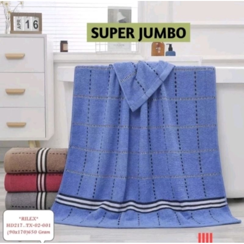 Handuk mandi super dower panjang dan lebar 90x170cm