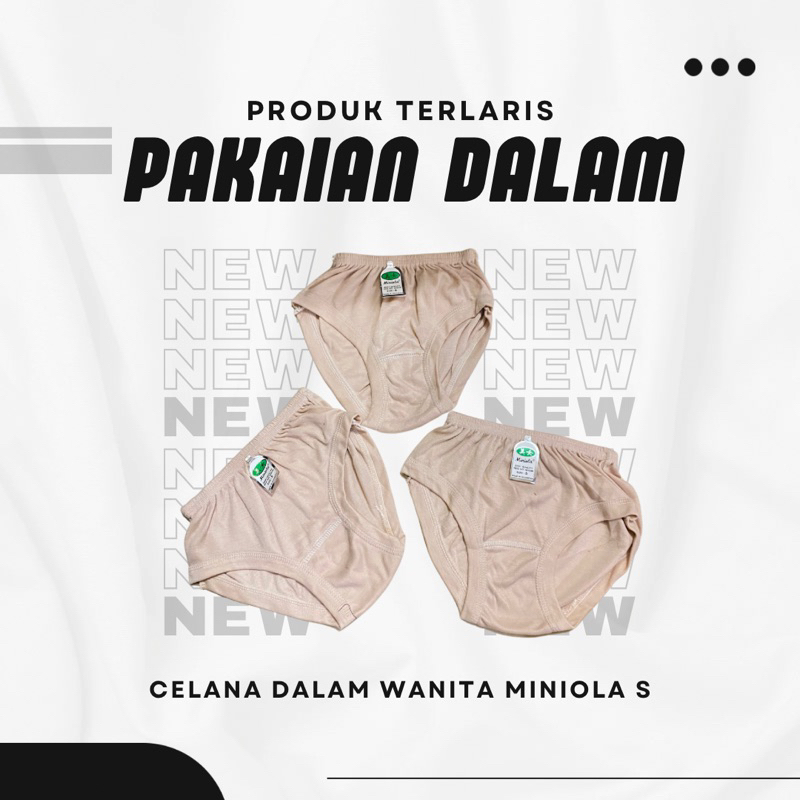 CD Celana Dalam Wanita | Pakaian Dalam Wanita | Underware Wanita Merk Miniola Ukuran S