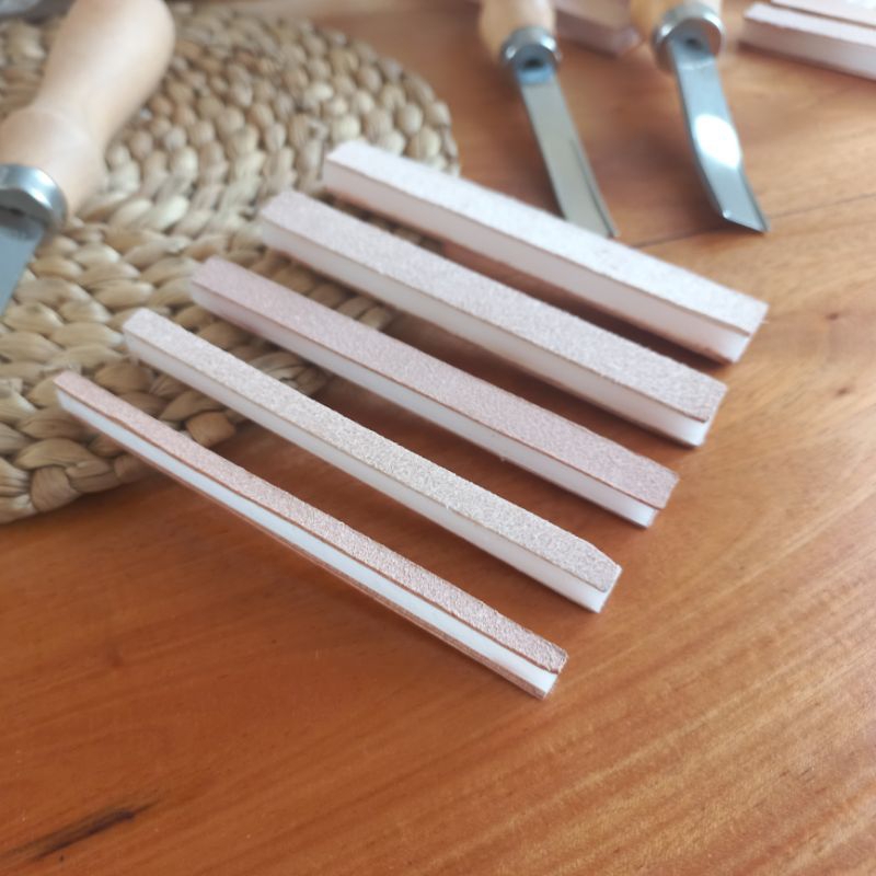 Pengasah Sharpener Edge Beveler Double Sided Leather