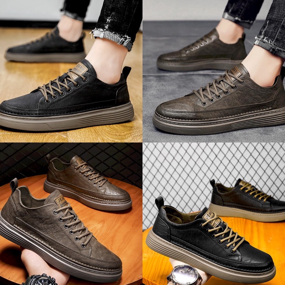 Diskon Sepatu Pria Casual Kulit 112363 Sepatu Casual Pria Import el Kekinian