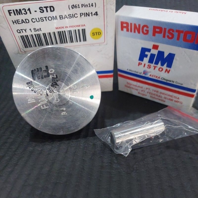 FIM PISTON SET PIN 14 DIAMETER 61 62 63 66 PEN 15  68 70 71  72 STANDART OVER SIZE