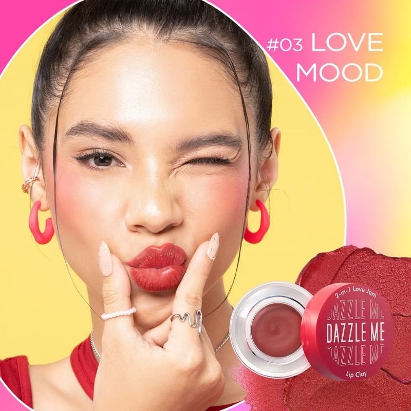 DAZZLE ME 2 IN 1 Love Jam Lip Clay KOSMETIK BIBIR LIPSTIK