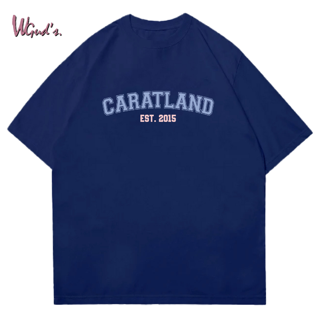 WGUD'S Cotton Combed 30S T-shirt CARAT LAND [sablon DTF] Unisex Pria & Wanita *PREMIUM QUALITY*-NAVY